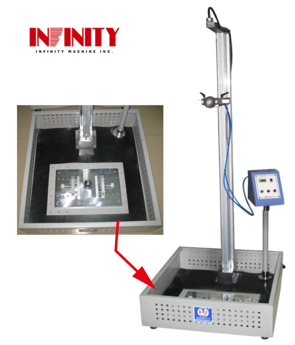 1000 mm Hoogte-druppelproefmachine met aanraakpaneelinstelling en display 2 kgf Testbelasting Druppelgewicht testen