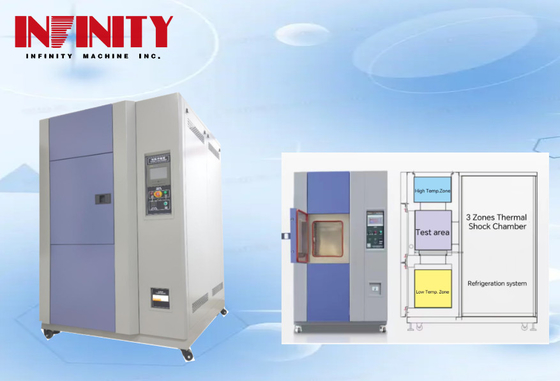 18 kW Programmable Hot Cold Shock Test Chamber met veilige en niet-toxische koeling