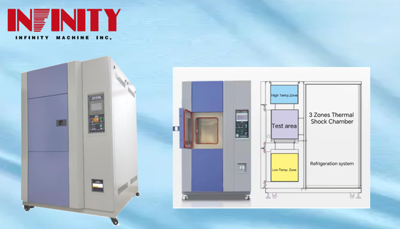 1480×1450×1950 mm Programmable Temperature Impact Test Chamber met overstromingsbescherming