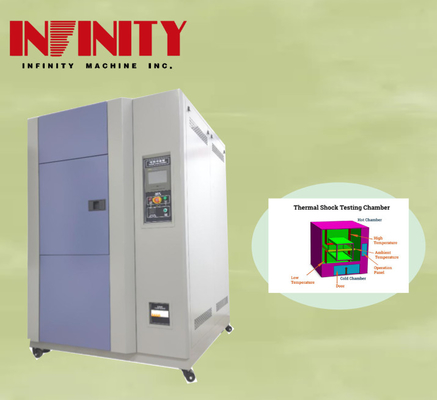 500x400x400 mm Interne kamer Grootte Programmeerbare temperatuur Impact Testkamer met luchtgekoelde condensator