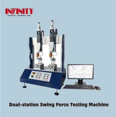 105 kg Dual-station Swing Force Testing Machine 0,1-1200 mm/min Testsnelheid ±0,05 mm Verplaatsingsnauwkeurigheid