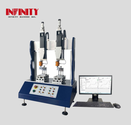 Dual-station Swing Force Testing Machine met ±0,3% krachtwaarde nauwkeurigheid en testsnelheid van 0,1-1200 mm/min