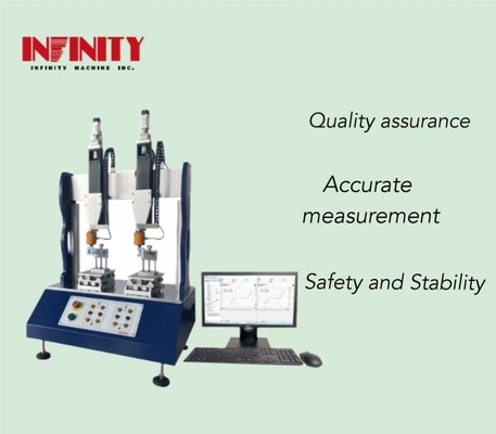 0.5KN Krachtwaarde Sensor Capaciteit Dual-station Swing Force Testing Machine voor de productie evaluatie