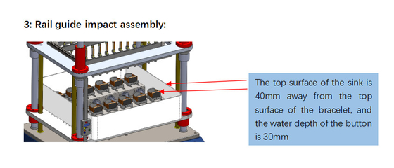 12 Belangrijkste testpatroon Continuous High-speed Button Testing Machine voor 460x320mm meetgebied