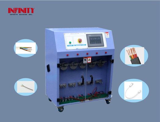 Duurzaam gebruik Vijfstations Draadproefmachine voor Signal Line Swing Folding Test