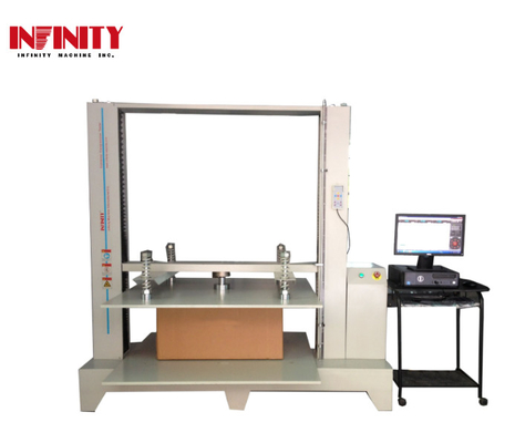 Hoge precisie herhalingstolerantie ± 0,01% F.S. Pakketcompressie-sterkte-testmachine