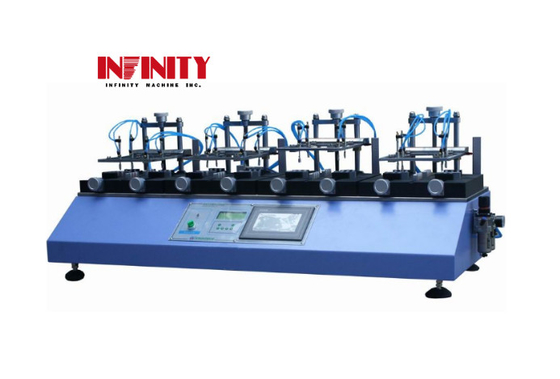 Pneumatische sleutel levensduur test machine 4 stations Knop Duurzaamheid Sleutel slag Tester Luchtcilinder slag Pneumatische IEC60068-2-68
