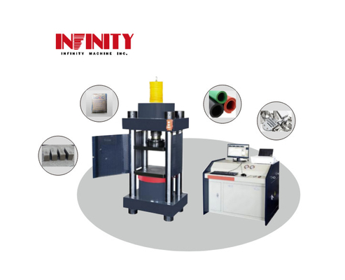 4%-100% FS KN Micro-electro-hydraulische servo-compressie-testmachine met 50 mm zuiger slag