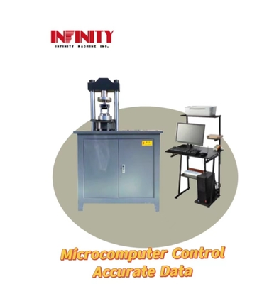 25MPa Hydraulische pompdruk Micro-electro-hydraulische servo-compressie-testmachine voor meerdere monsters