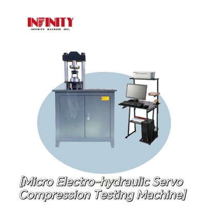 25MPa Hydraulische pompdruk Micro-electro-hydraulische servo-compressie-testmachine voor meerdere monsters
