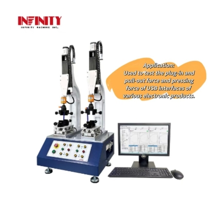 Dual Station Insertion and Extraction Force Testing Machine voor USB-interface voor computers