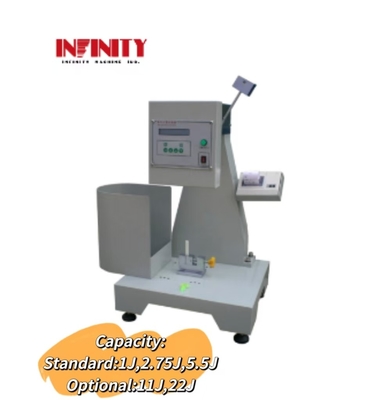 1J 2.75J 5.5J IZOD Digitaal Display Plastic Impact Testing Machine Testhoek 150°