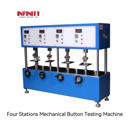 Vier stations mechanische knop testmachine voor langdurige klik levensduur test