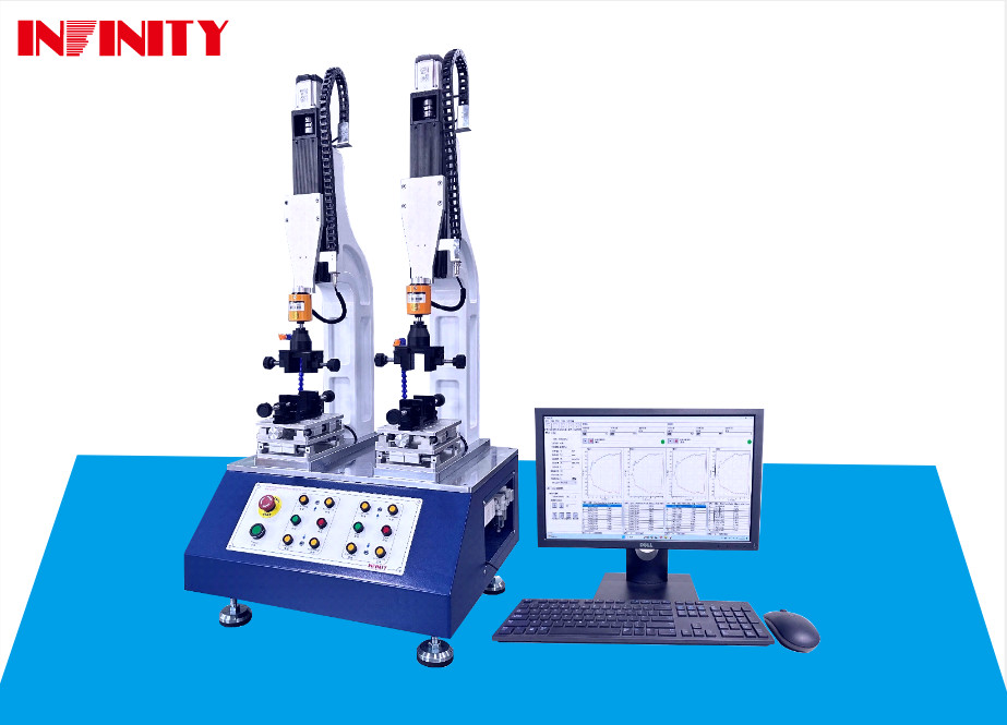 Dual Station Insertion Extraction Force Tester Versnellingsbereik 0,1-1200 mm/min