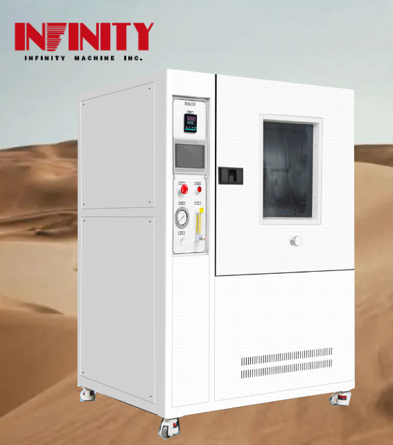 Testkamer met zand en stof geschikt voor IP5X- en IP6X-proofing