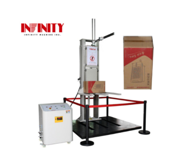 Carton Zero Drop Testing Machine For Packing Box Container Zero Height Drop Test Rand zijkant hoek test