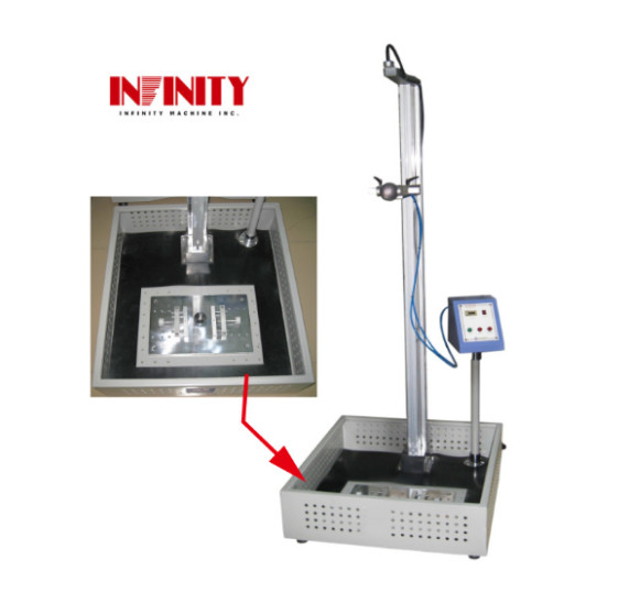 1000 mm Hoogte-druppelproefmachine met aanraakpaneelinstelling en display 2 kgf Testbelasting Druppelgewicht testen