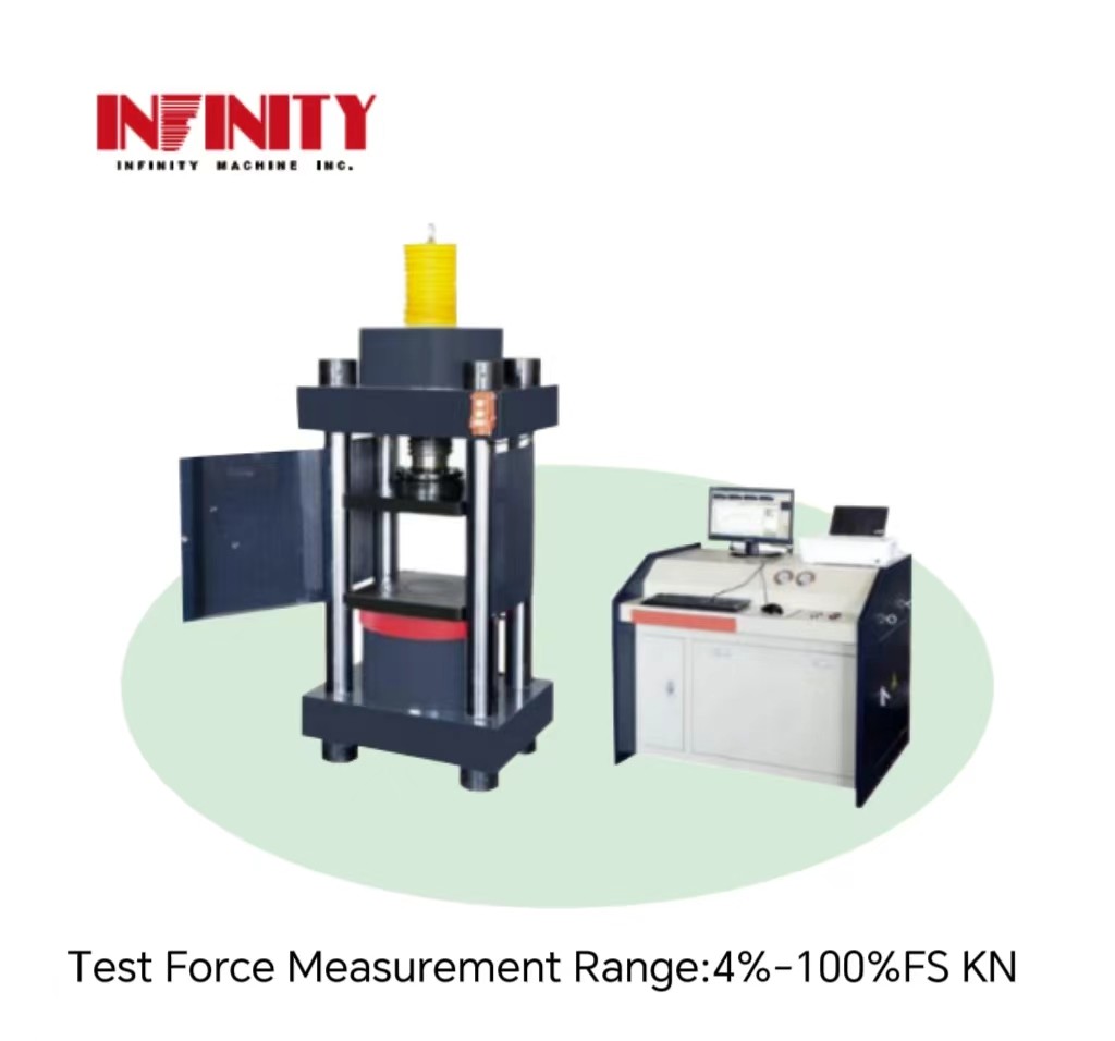 Hoogdruk Aesthetisch ontwerp Micro-electro-hydraulische servo-compressie-testmachine