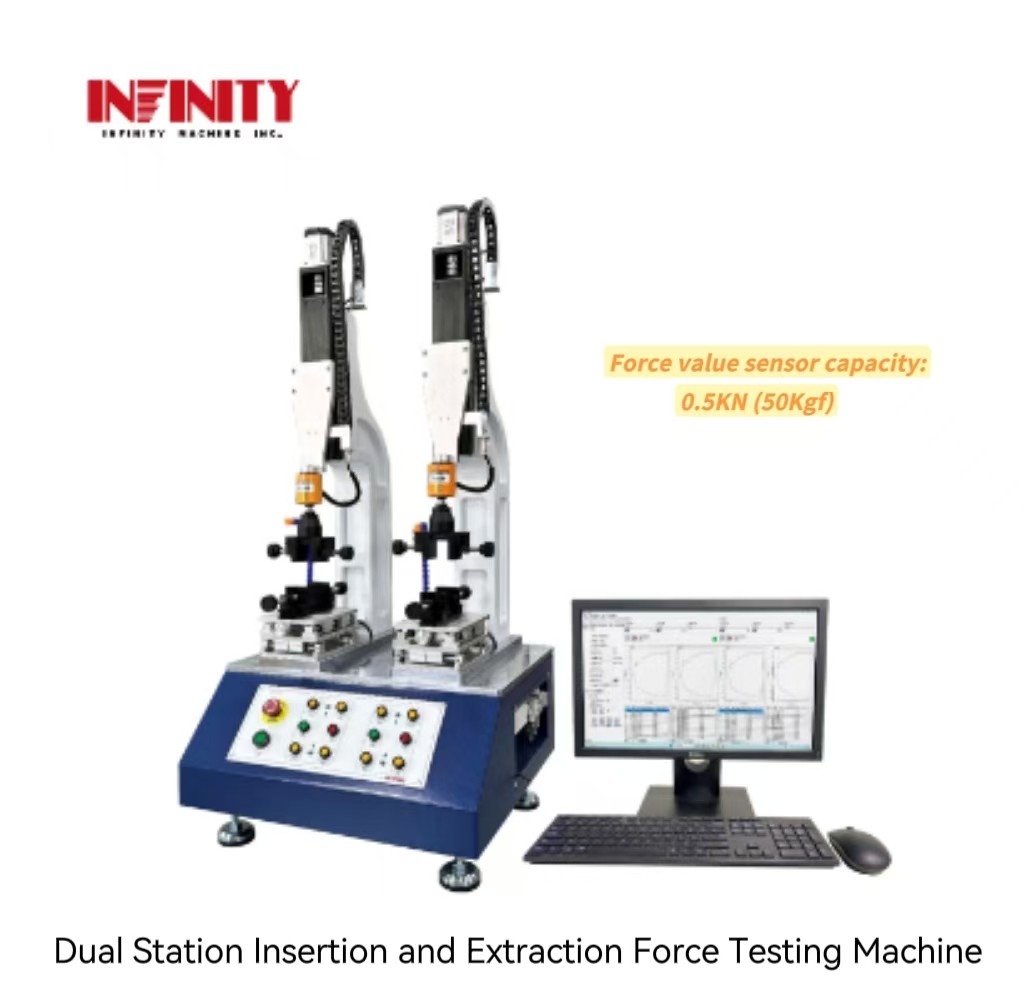 Dual Station Insertion And Extraction Force Testing Machine geschikt voor USB-interfaces