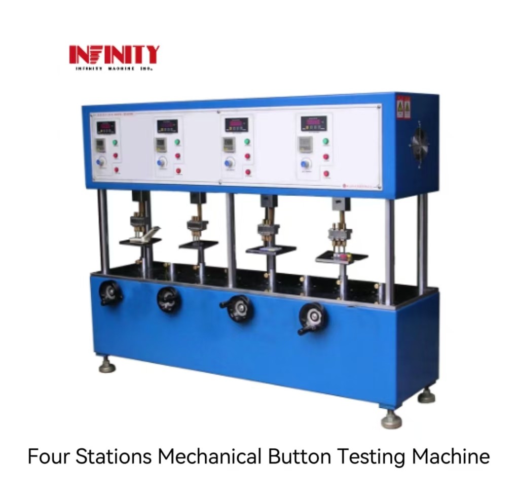 Vier stations mechanische knop testmachine voor langdurige klik levensduur test