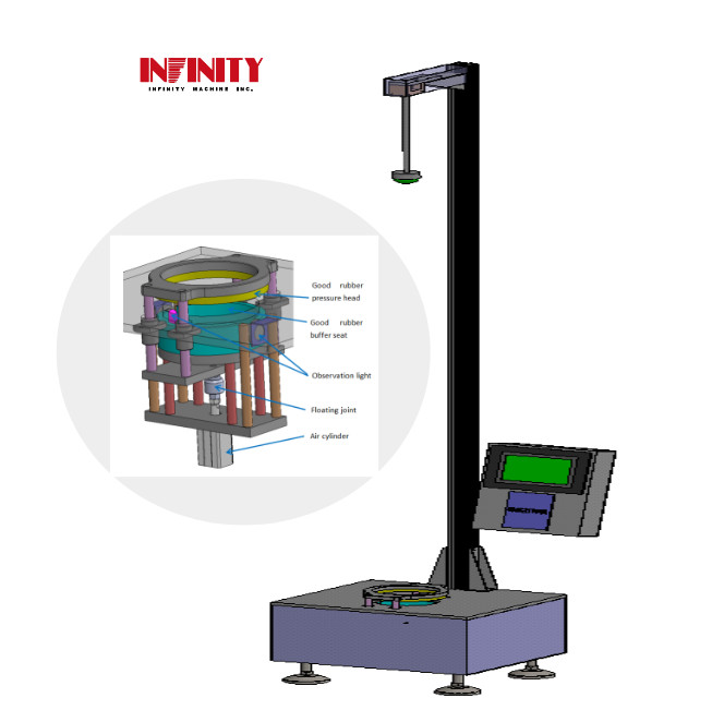 7 inch HMI LCD touchscreen vallen dart impact test machine voor plastic film
