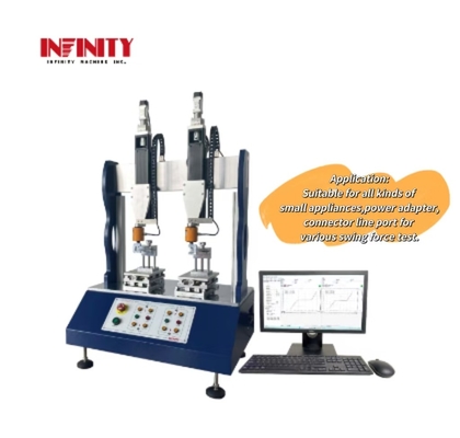 Krachtaccuraatheid ±0,3% Dual Station Swing Force Testing Machine voor Radio Port