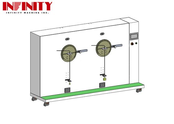 ISO 19642-2 conform Flex-Cycle Testing Machine met 10~60rpm verstelbare snelheid en ±90° hoekbereik voor automobielkabels