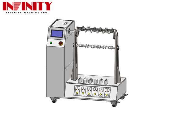 Flexibele Kabel Buigtestmachine met Instelbare Buighoek 1~180° IEC 60884-1 Standaard en 6 Sets Jig