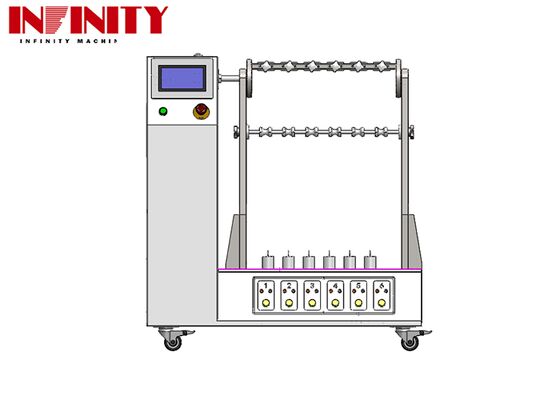 IEC 60884-1:2022 Standaard testmachine voor het buigen van flexibele kabels met verstelbare buighoek 1~180°